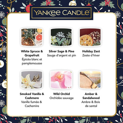 Yankee Candle Gift Set | 12 Signature Scented Votive Candles | Countdown to Christmas Collection