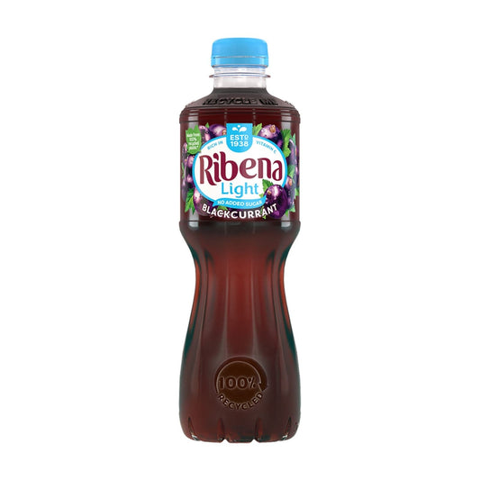 Ribena Light Blackcurrant Bottle 500ml (Box of 12)