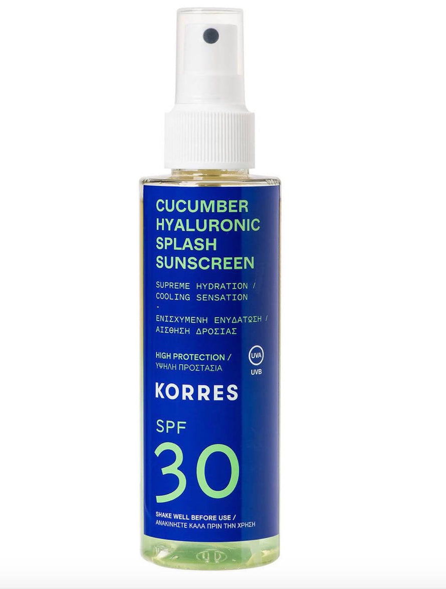 KORRES Cucumber Hyaluronic Splash Sunscreen SPF30 150ml