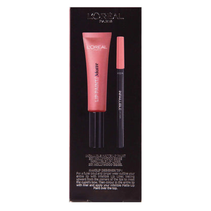 L'Oreal Lip Kit Paint Matte Liquid Lipstick & Lip Liner