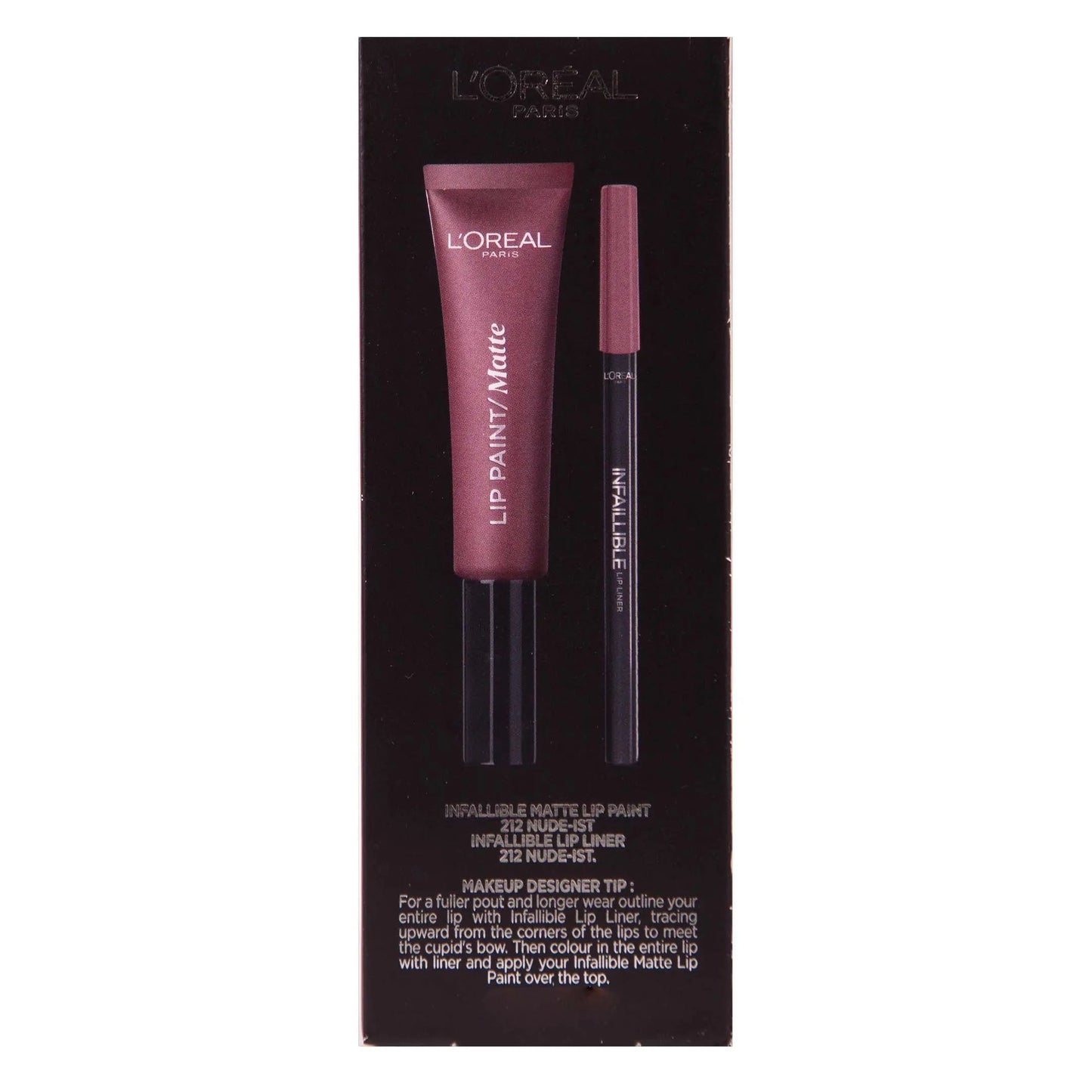 L'Oreal Lip Kit Paint Matte Liquid Lipstick & Lip Liner