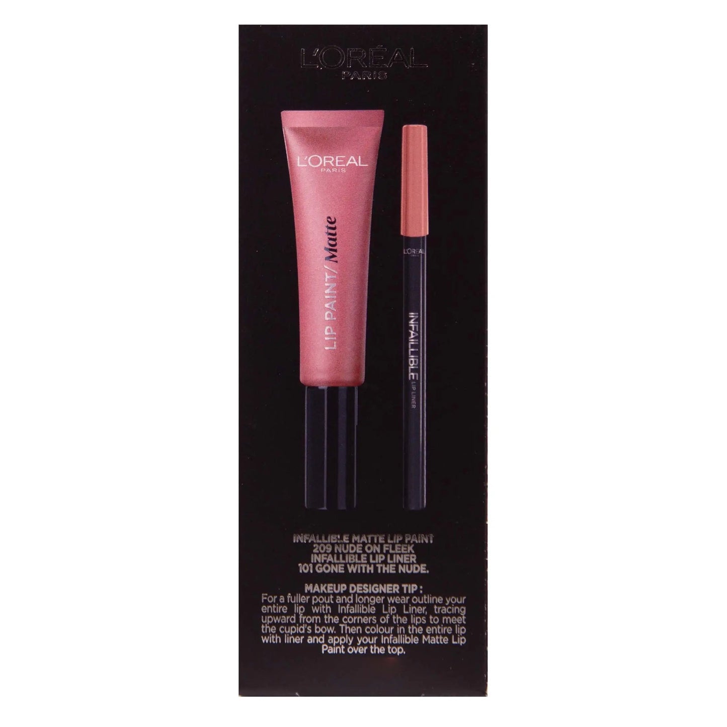 L'Oreal Lip Kit Paint Matte Liquid Lipstick & Lip Liner