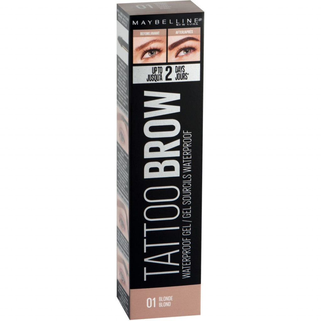 Maybelline Eyebrow Tattoo Brow Waterproof Eyebrow Gel 01 Blonde