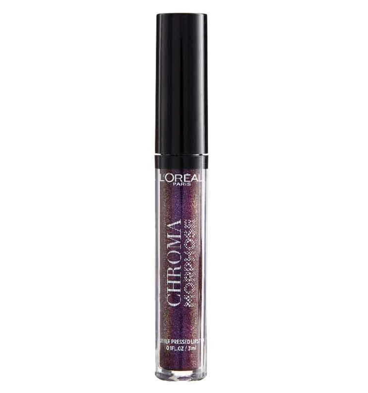 L'Oreal Chroma Morphose Glitter-Pressed Lipstick - 04 Deep Venom