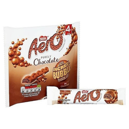 Nestle Aero Bubble Bar Milk Chocolate 108g (14 Packs of 4, Total 56)